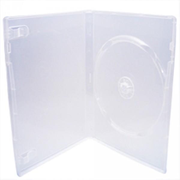 100 Amaray DVD H&uuml;llen slim transparent 7 mm 1er