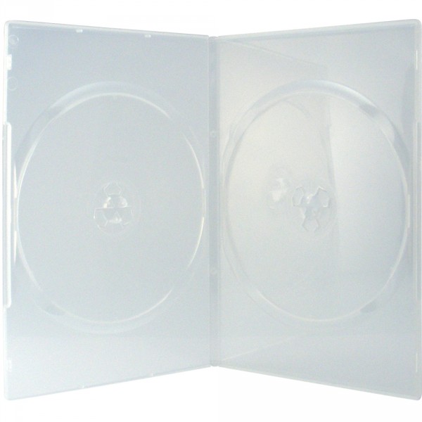 OEM 100 DVD H&uuml;llen slim transparent f&uuml;r je 2 CD/DVD professional machine packing