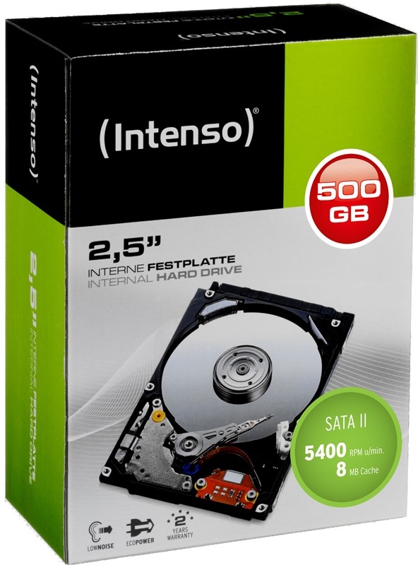 Intenso HDD interne Festplatte 2,5 Zoll 500GB 5400 RPM SATA II