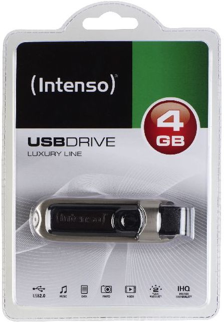 Intenso USB Stick 4GB Speicherstick Luxury Line RESTPOSTEN