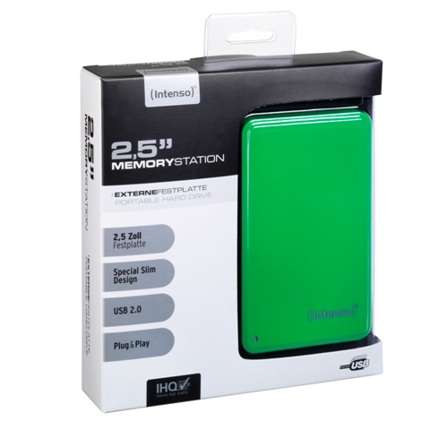 Intenso HDD externe Festplatte Memory Station 2,5 Zoll 500GB gr&uuml;n