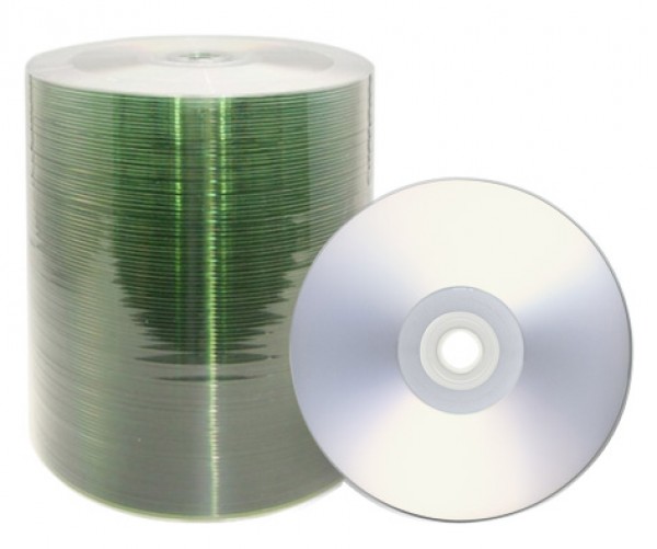 100 JVC (Taiyo Yuden) DVD-R full silver printable laminierfähig 120min 4,7GB 16x Shrink