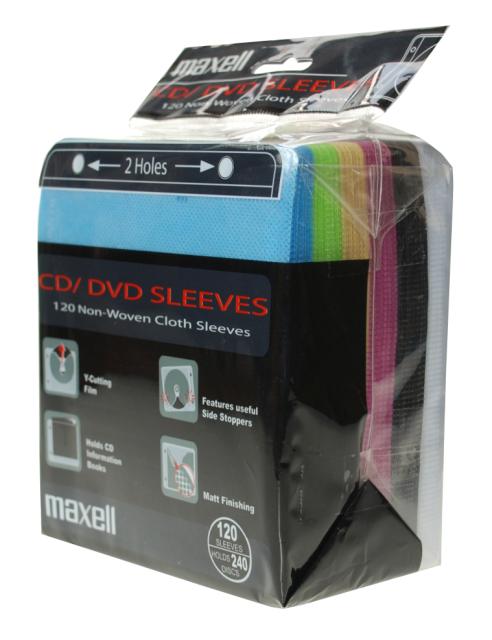 120 Maxell Sleeve 2er gelocht Ringordner color mix