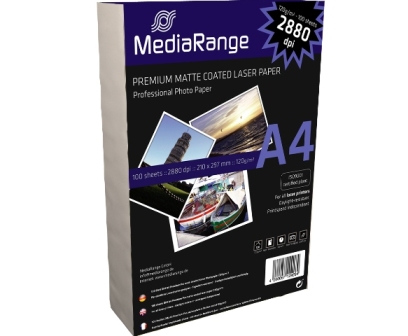 Mediarange Fotopapier Laser matt A4  120g/m² 100 Stück