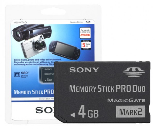 Sony Memory Stick Pro Duo 4GB Magicgate 4 GB