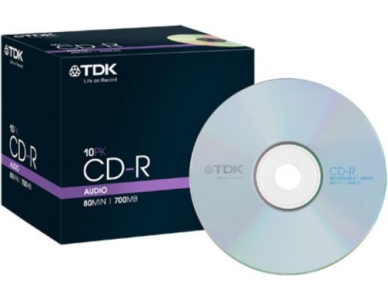 10 TDK CD-R Audio 80 Minuten Jewel Case