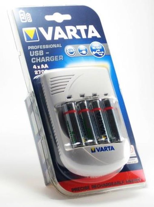 Varta 57048 Charger inkl. USB Adapter 4x AA 2700mAh Professional Blister