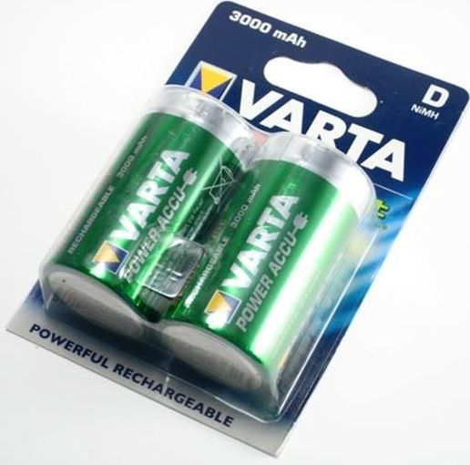 2 Varta 56720 Akku D 3000mAh Power Nickel-Metall-Hydrid Blister
