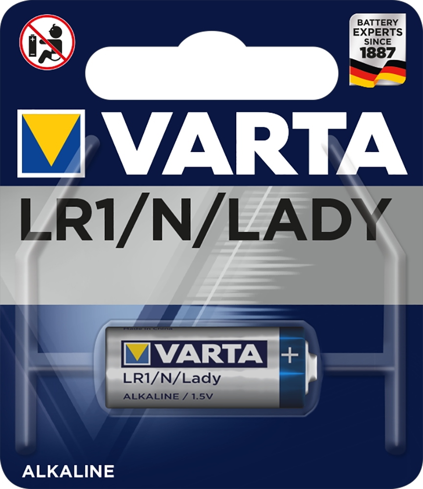 1 Varta 4001 Professional N Lady LR1 Alkaline Knopfzelle Batterie Blister