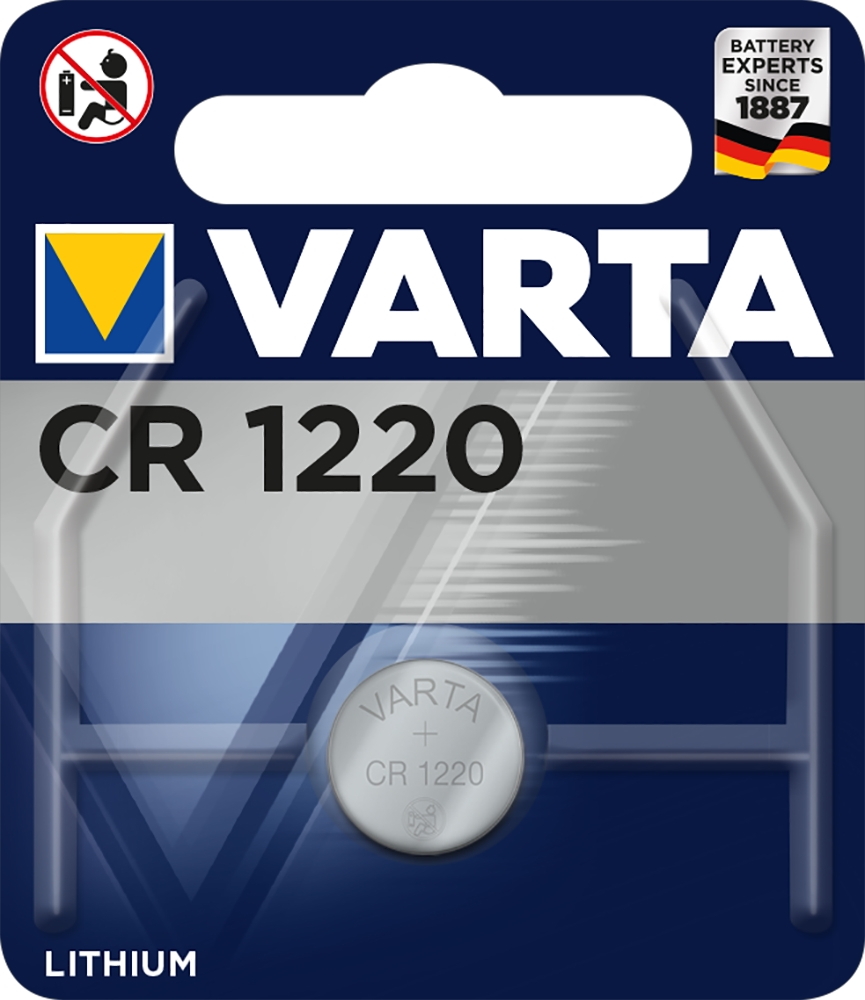 1 Varta 6220 Professional CR 1220 Lithium Knopfzelle Batterie Blister