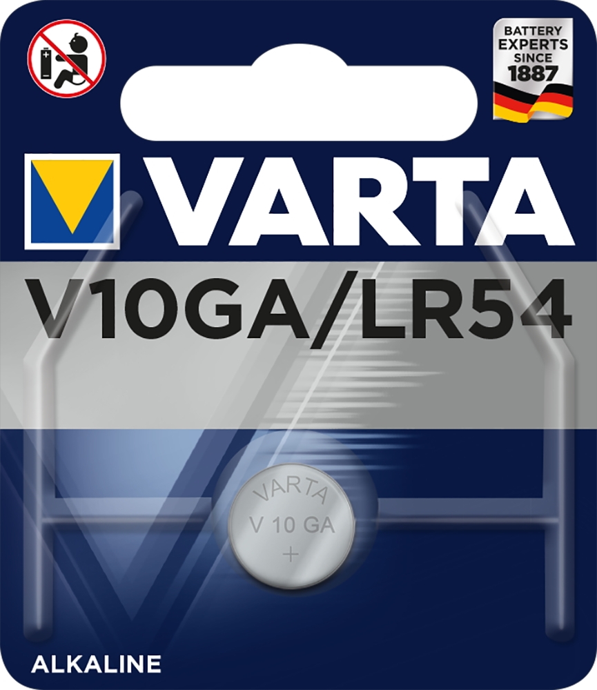 1 Varta 4274 Professional LR54 / V10GA Alkaline Knopfzelle Batterie Blister
