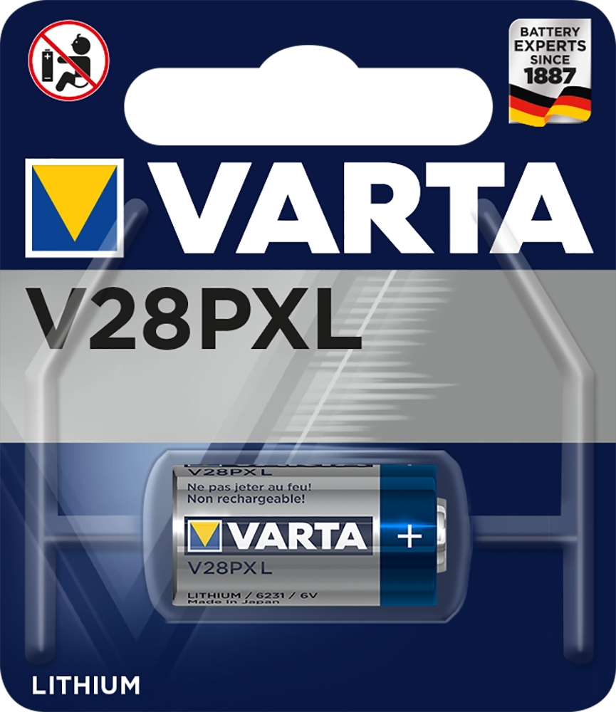 1 Varta 6231 Professional V28PXL / 2CR11108 Lithium Batterie Blister