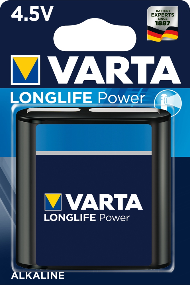 1 Varta 4912 High Energy 4,5V Alkaline Batterie Blister