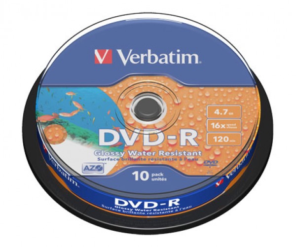 10 Verbatim DVD-R full waterproof