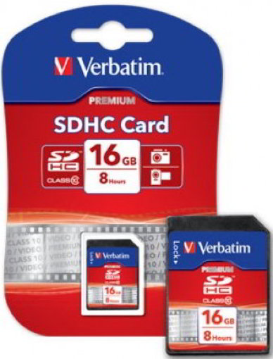 Verbatim SDHC Karte 16GB Speicherkarte Klasse 10