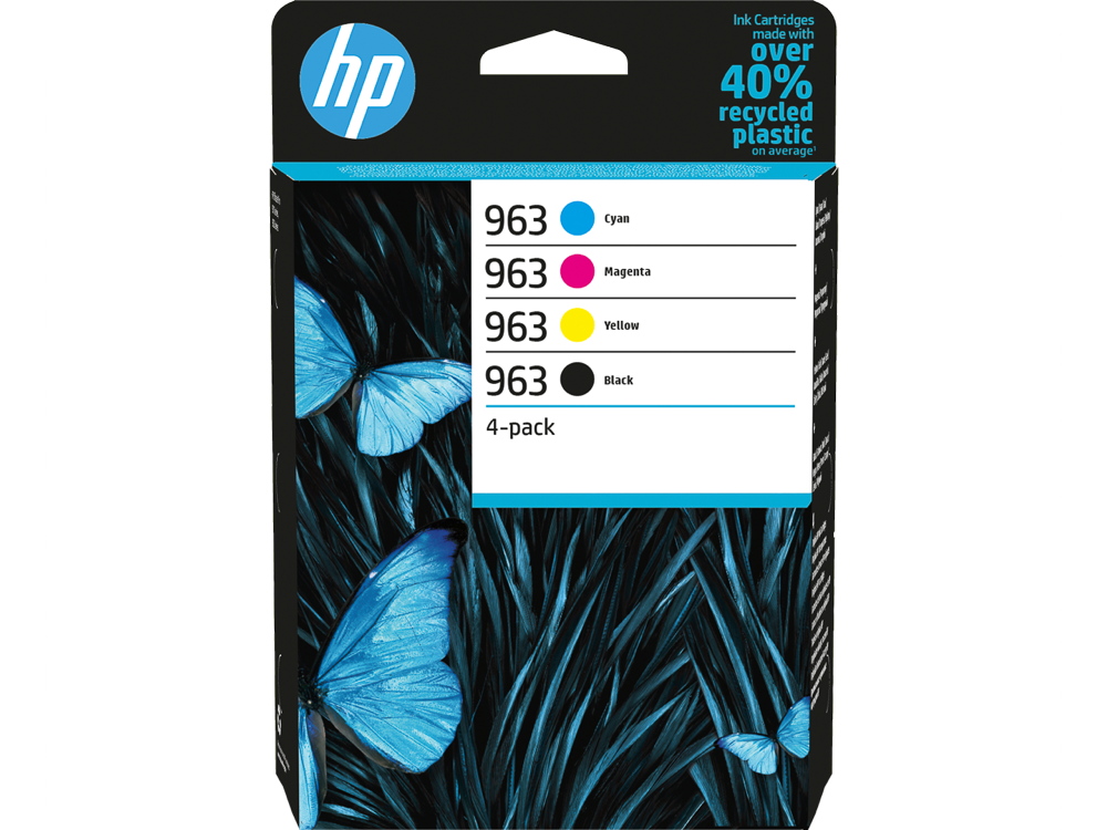 4 HP Druckerpatronen Tinte Nr. 963 BK / C / M / Y Multipack