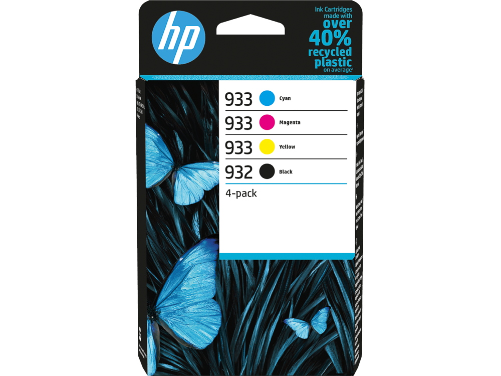 4 HP Druckerpatronen Tinte Nr. 932 BK / Nr. 933 C / M / Y Multipack