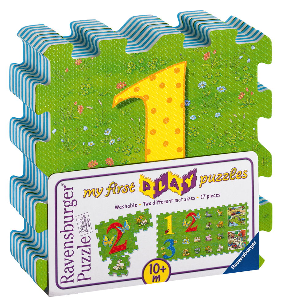 17 Teile Ravensburger Kinder Puzzle my first play puzzles Erstes Zählen