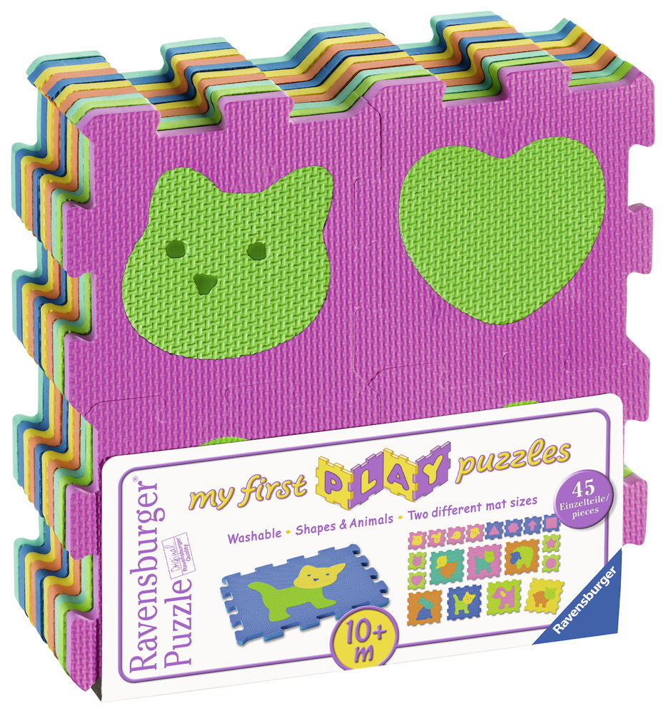 45 Teile Ravensburger Kinder Puzzle my first play puzzles Formen und