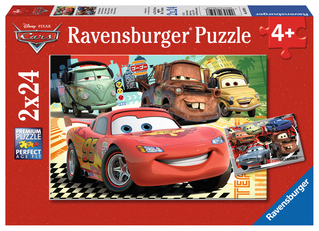 2 x 24 Teile Ravensburger Kinder Puzzle Disney Pixar Cars Neue ...