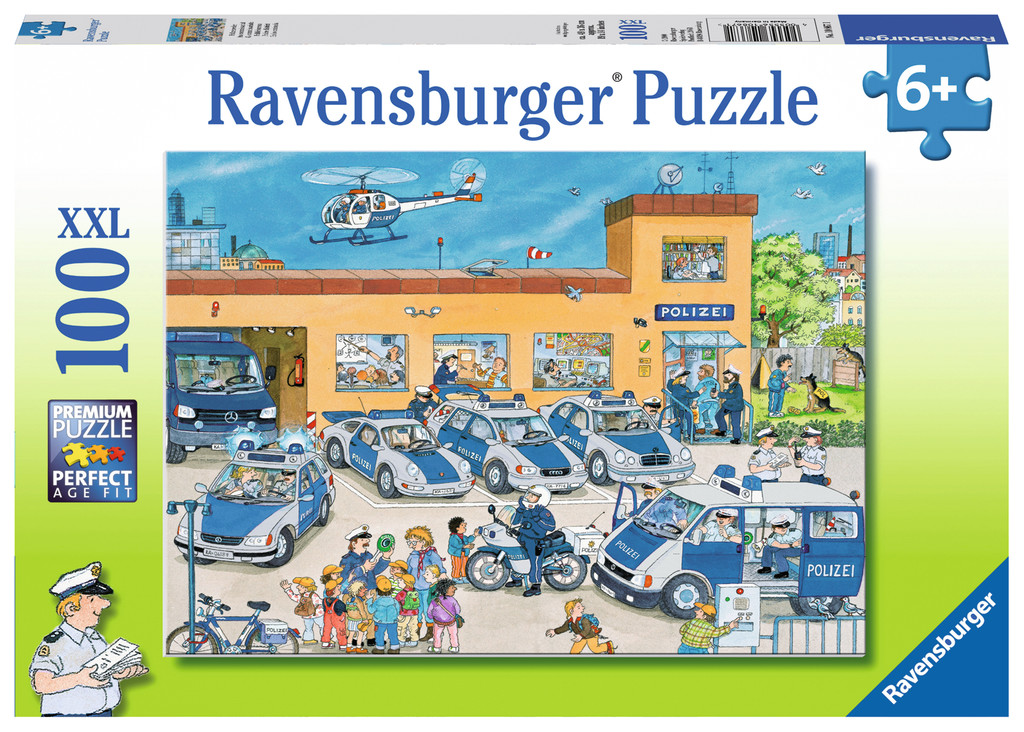 100 Teile Ravensburger Kinder Puzzle XXL Polizeirevier 10867