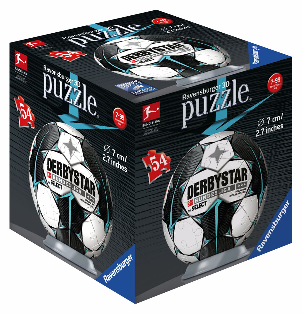 54 Teile Ravensburger 3D Puzzle Ball Bundesliga Saison 2019/2020 11146