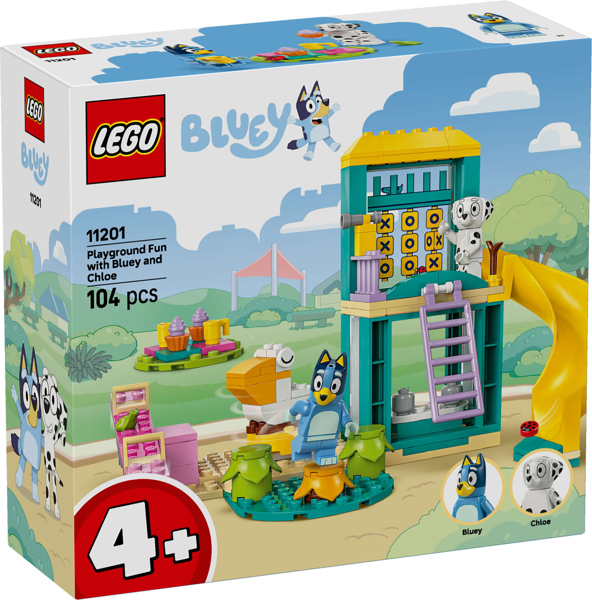 LEGO® Bluey und Chloe auf dem Spielplatz 104 Teile 11201