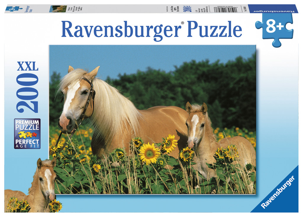 200 Teile Ravensburger Kinder Puzzle XXL Pferdeglück 12628