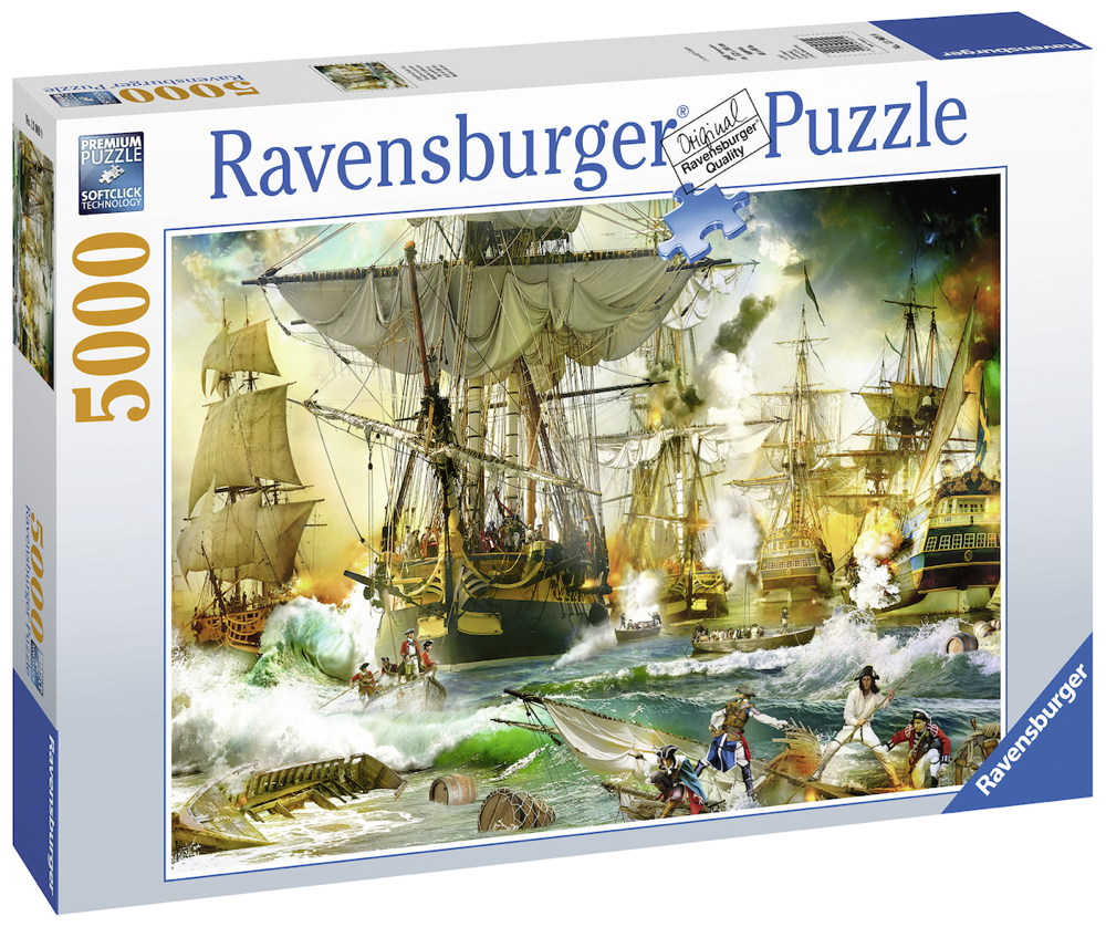 5000 Teile Ravensburger Puzzle Schlacht auf hoher See 13969