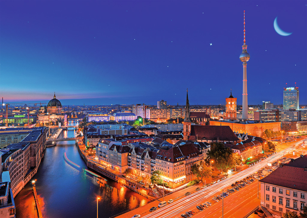 Deutschland Puzzle 1000 Teile - Brandenburger Tor Berlin Motiv, Holz, 75x50 Cm, Perfekt Als Geschenk Oder Souvenir