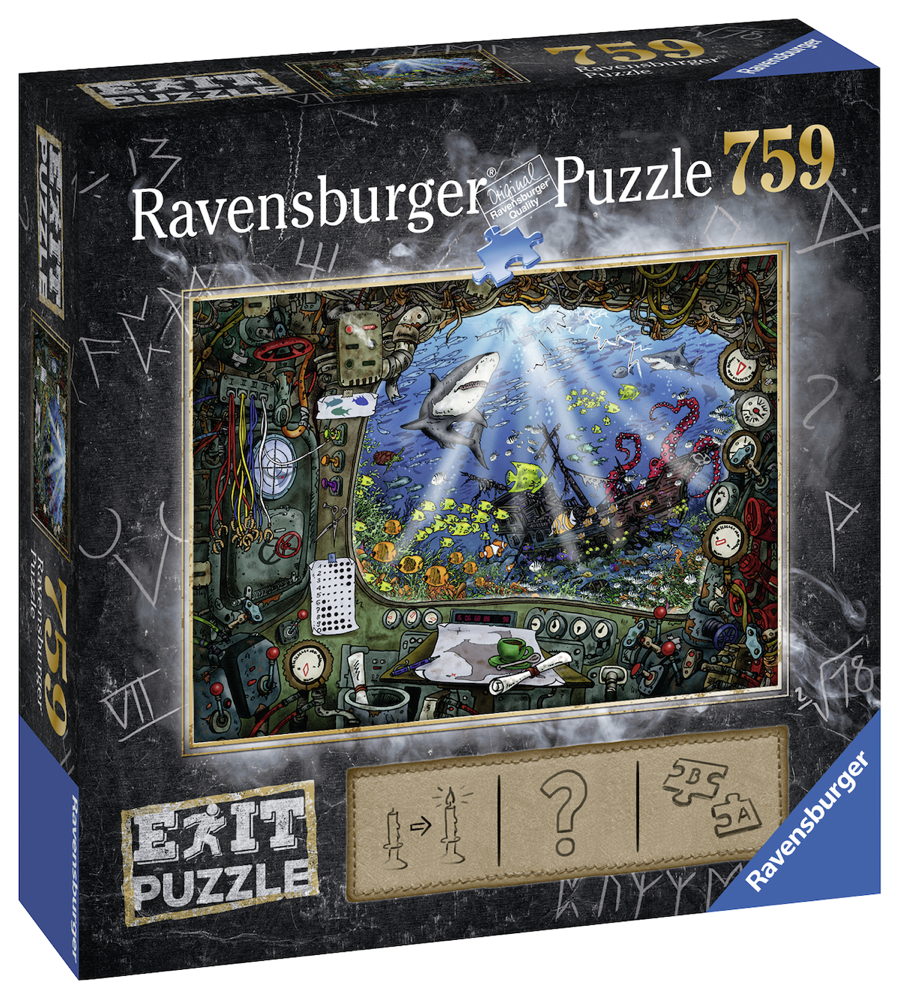 759 Teile Ravensburger Puzzle EXIT Im U-Boot 19953