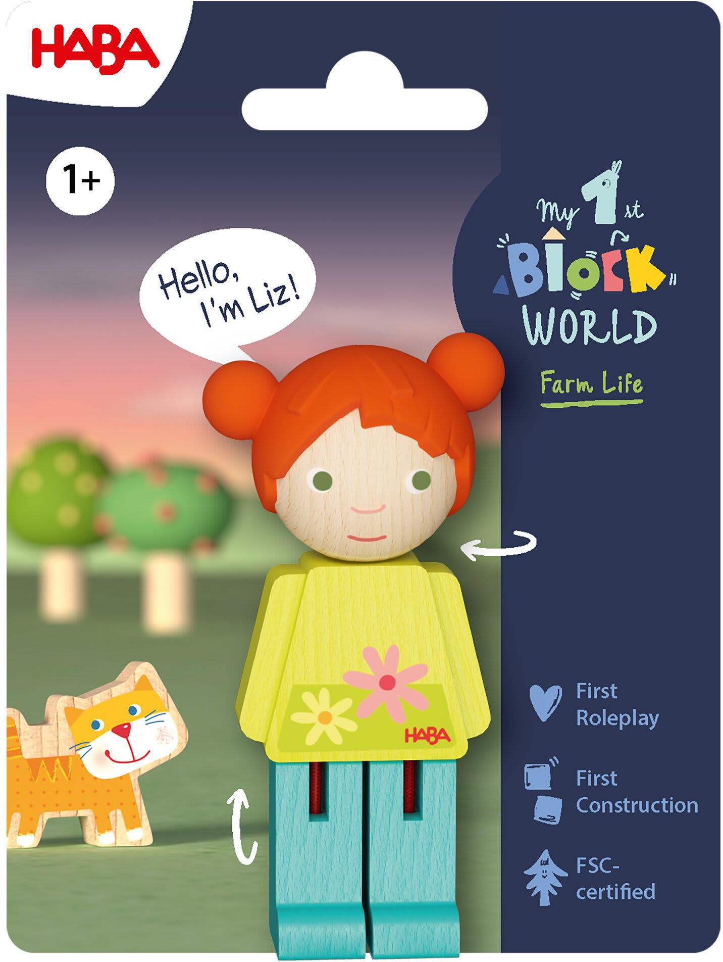 Haba Bau- und Entdeckersteine My 1st Block World Freunde Liz 2013865001