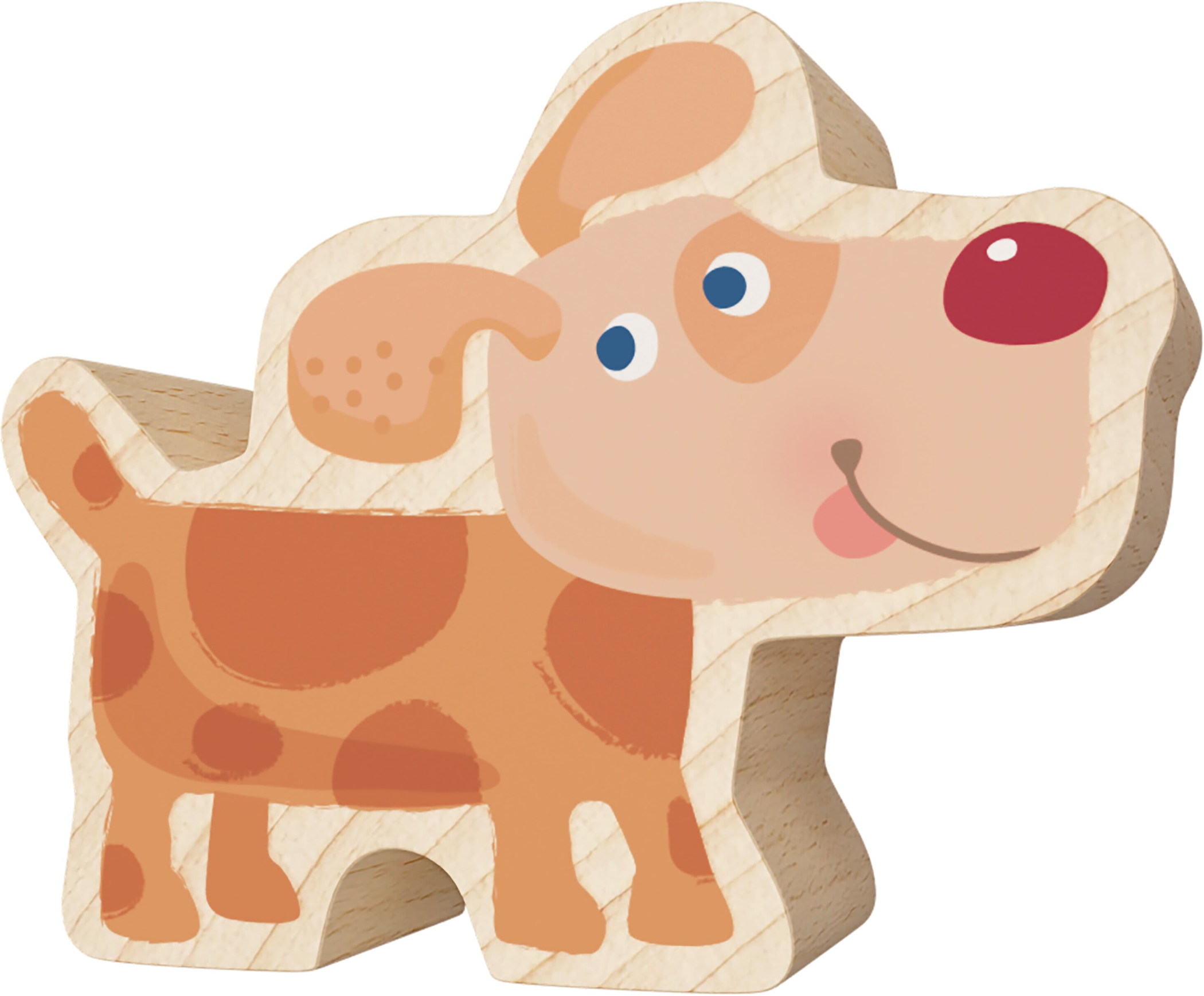 Haba Bau- und Entdeckersteine My 1st Block World Hund Gustav 2013963001