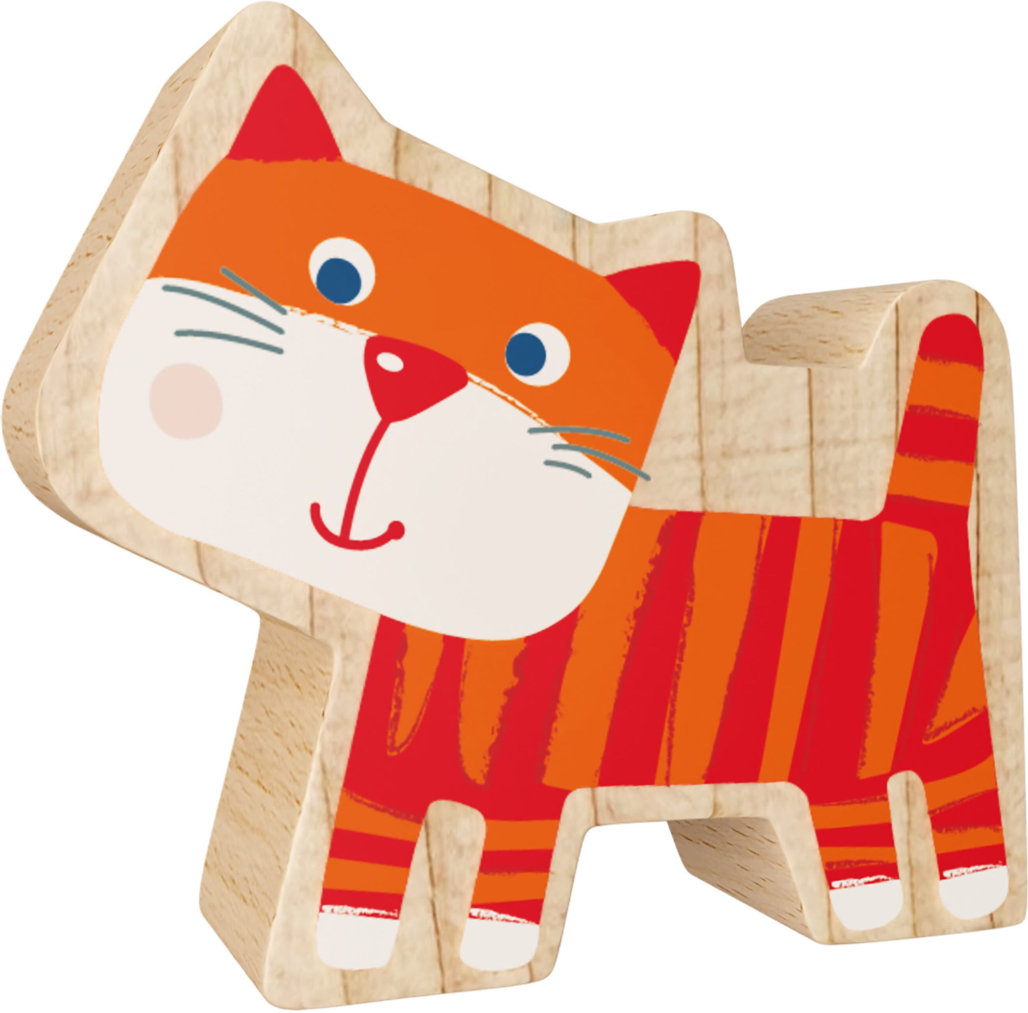 Haba Bau- und Entdeckersteine My 1st Block World Katze Karo 2013964001