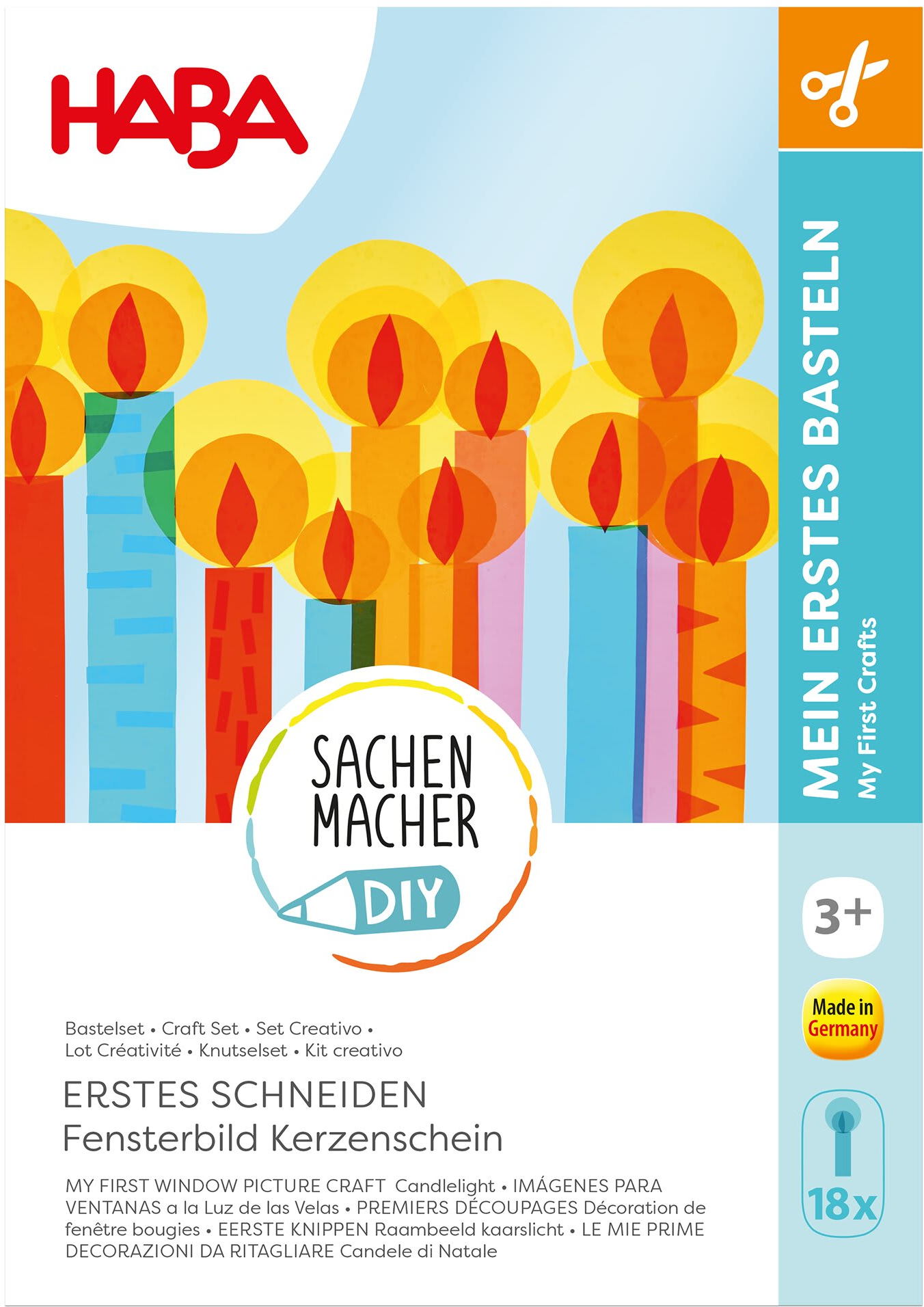 Haba Bastelset Bastelset Erstes Schneiden Fensterbild Kerzenschein 2013234