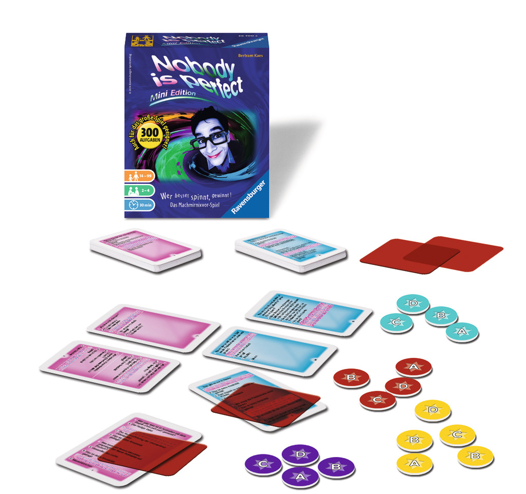 Ravensburger Die flotten Kleinen Kommunikationsspiel Nobody is Perfect Mini Edition 26700 Ravensburger Die flotten Kleinen Kommunikationsspiel Nobody is Perfect Mini Edition 26700