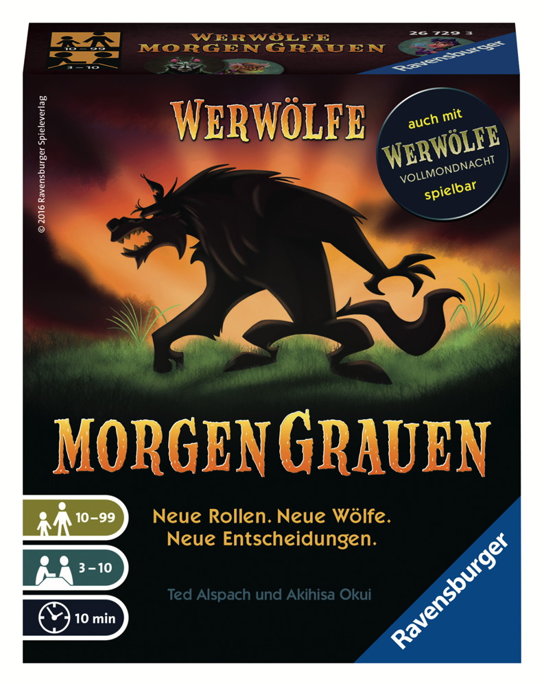 Ravensburger Die flotten Kleinen Bluffspiel Werw�lfe Morgengrauen 26729