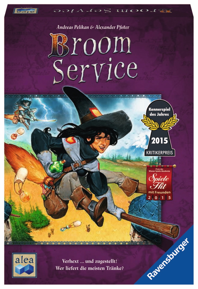 Ravensburger Familienspiel alea Strategiespiel Broom Service 26917