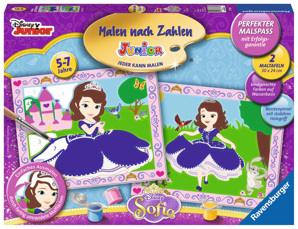 Ravensburger Malen nach Zahlen Serie Junior Disney Sofia the First 2
