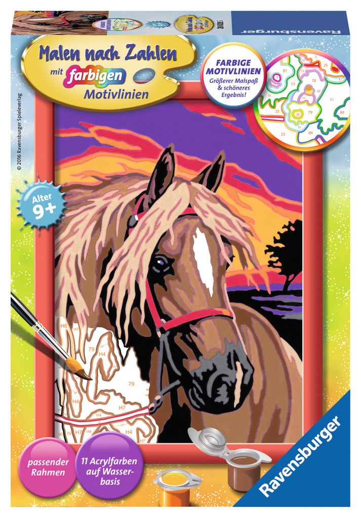 Ravensburger Malen nach Zahlen Classic Serie E Pferdetraum 28028