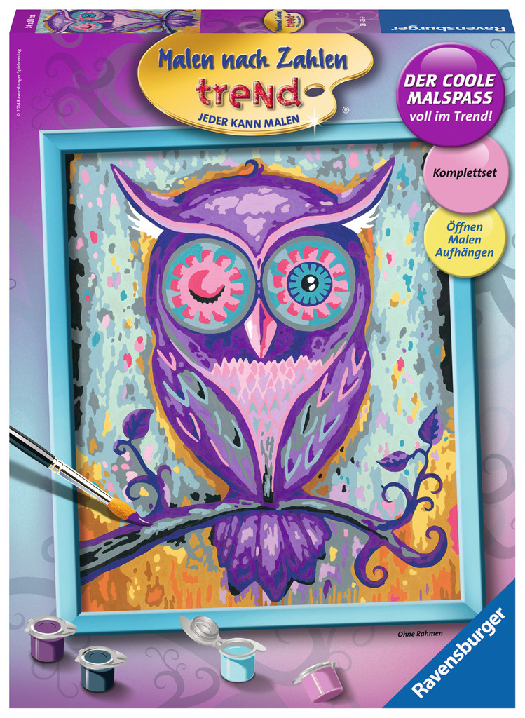 Ravensburger Malen nach Zahlen Trend Serie C Träumende Eule 28426
