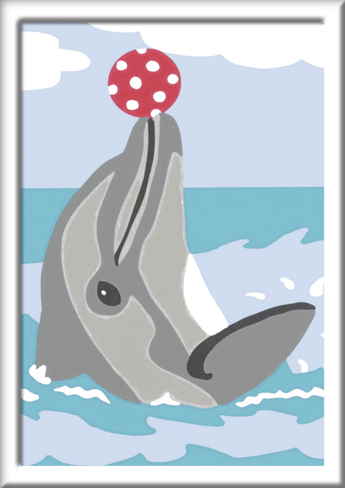 Ravensburger Malen nach Zahlen Classic Serie F Delfin 28465