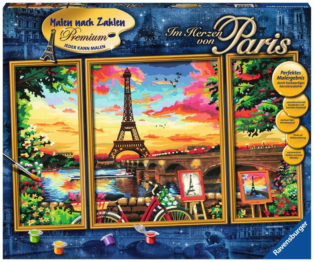 Ravensburger – Dipingere Con I Numeri – Tiefer Schlaf (Sonno Profondo) – Serie E – Kit Per Bambini Dagli 8 Anni