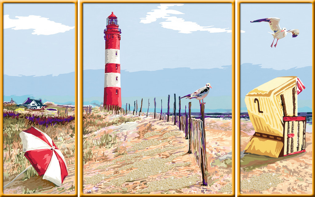 Ravensburger Malen nach Zahlen Premium Serie A Malerische Dünen 28968