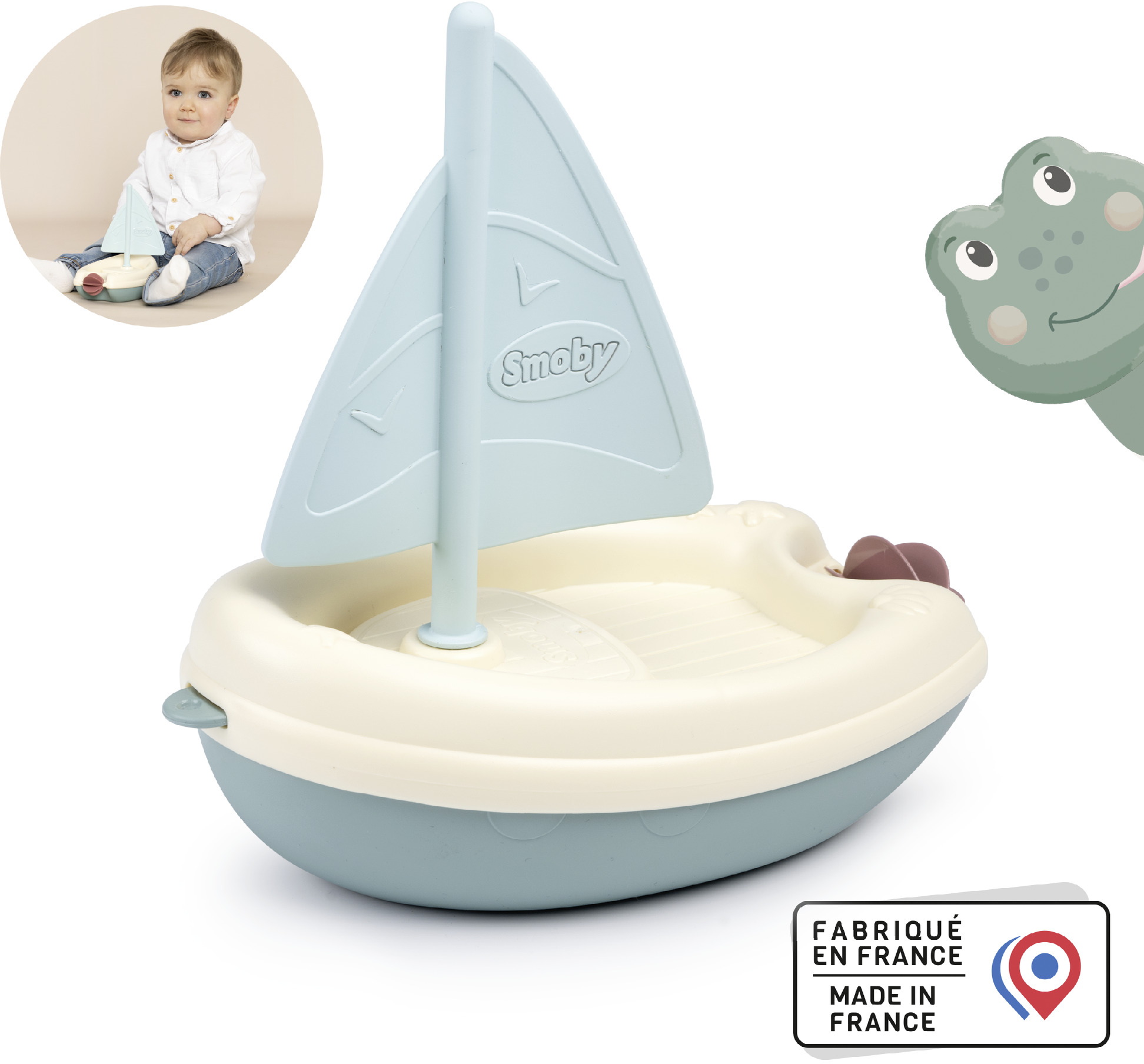 Smoby Spielzeug Badewannenspielzeug Little Smoby Segelboot 7600140407
