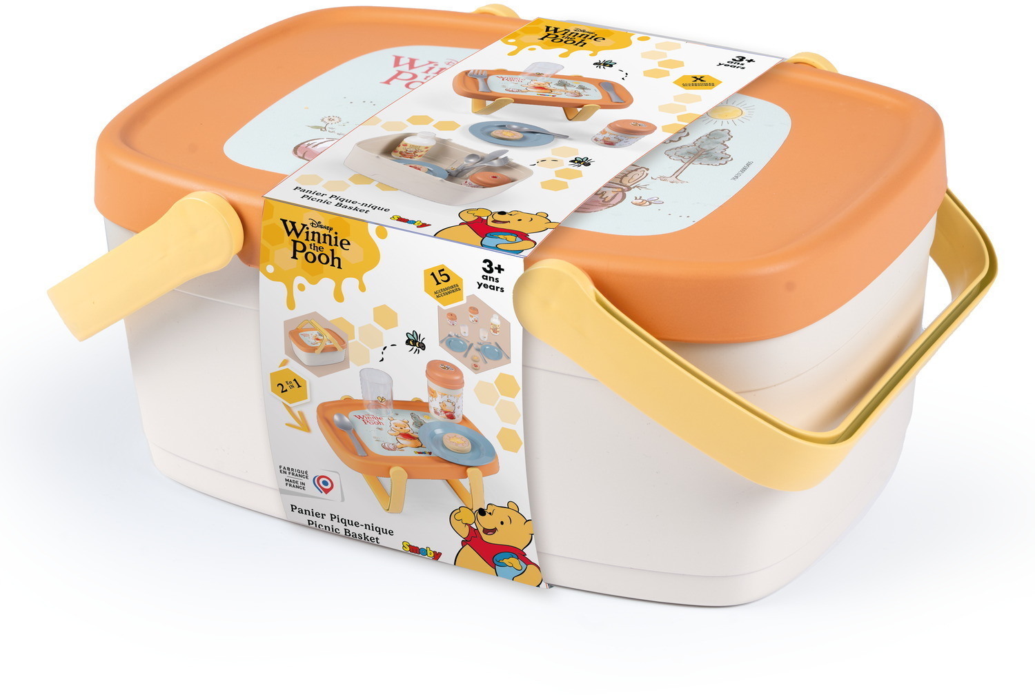 Smoby Spielzeug Rollenspiel Küche 2in1 Picknickkorb Picknicktisch Winnie Puuh 7600312520