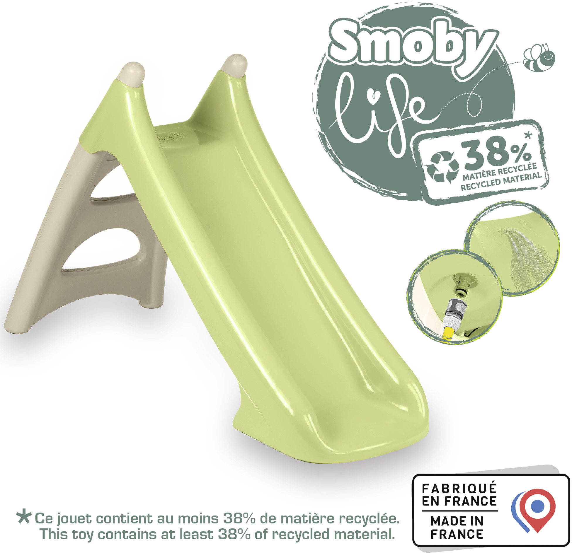 Smoby Outdoor Spielzeug Garten Smoby Life Rutsche XS grün 7600820629
