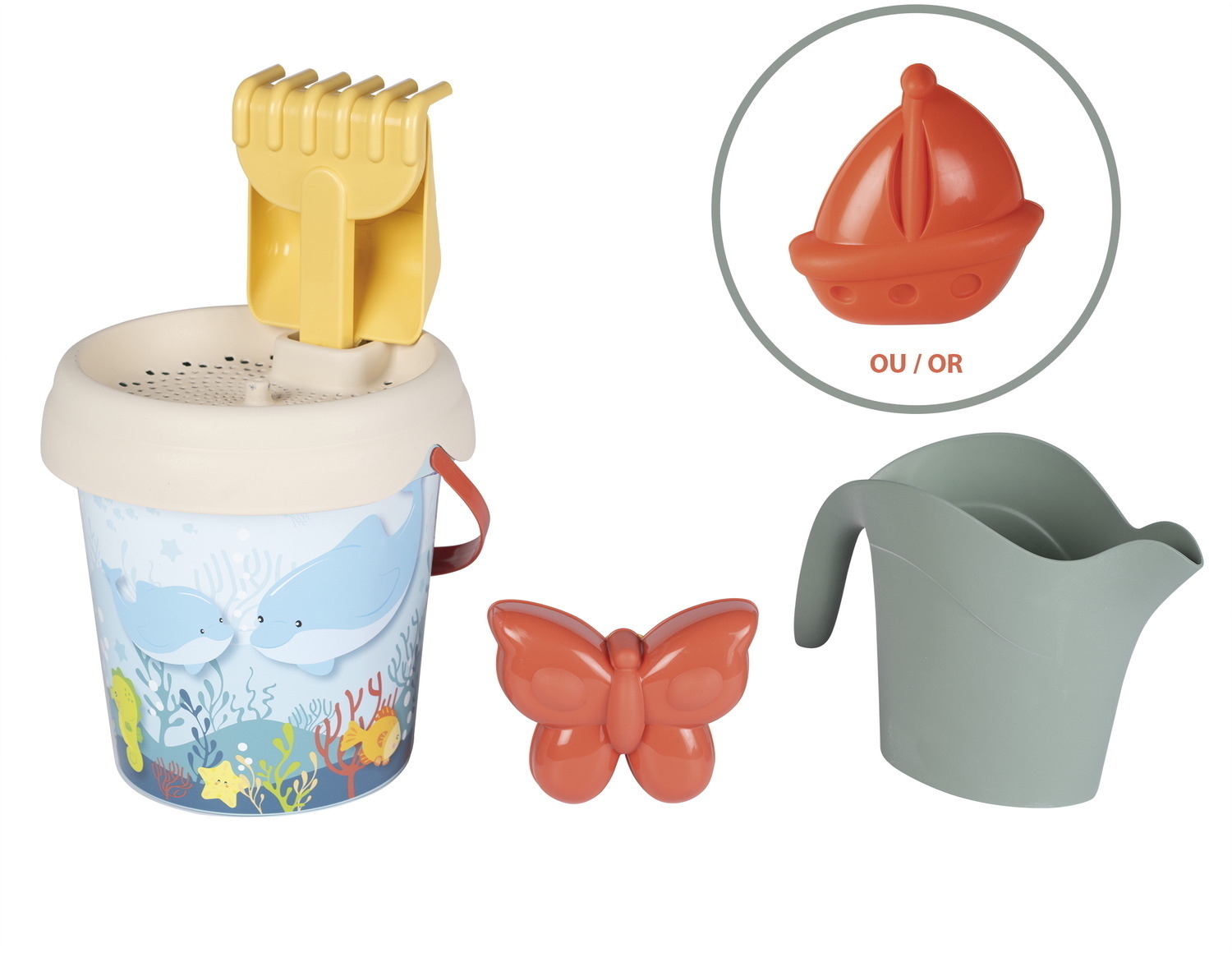 Smoby Outdoor Spielzeug Sand & Strand Eimergarnitur und Gie�kanne Life Recycling 7600862199