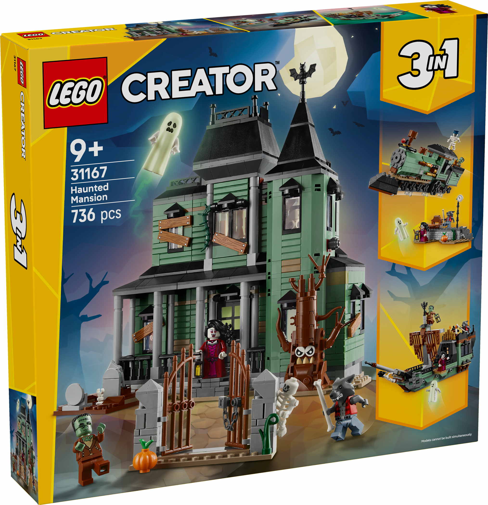 LEGO&reg; Creator Geisterhaus 736 Teile 31167