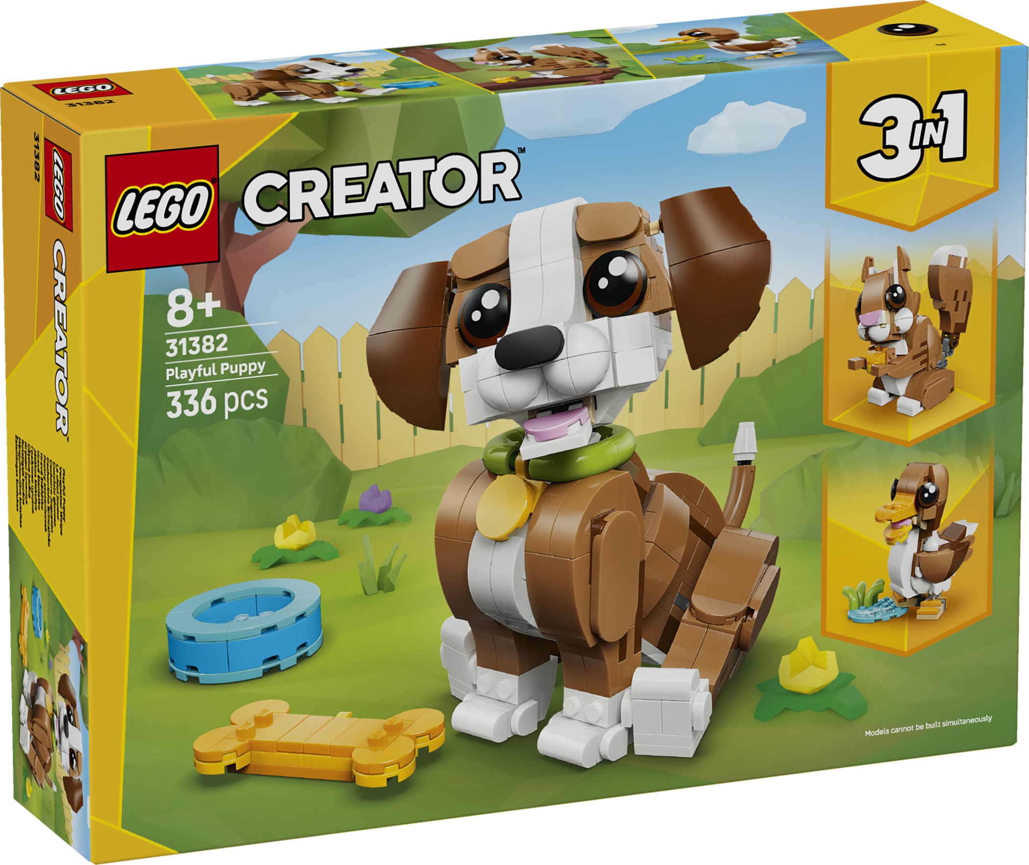 LEGO&reg; Creator Niedliche Tiere Verspielter Welpe 336 Teile 31382